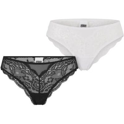 Damesslipjes Urban Classics (x2) Noir L Damesslipjes Urban Classics (x2) Noir L