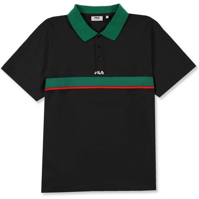 Gestreepte polo Fila Sagano Zwart XL Gestreepte polo Fila Sagano Zwart XL