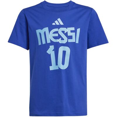 Kinder-T-shirt adidas Messi Name&Number Graphic Bleu 11/12 ans Kinder-T-shirt adidas Messi Name&Number Graphic Bleu 11/12 ans