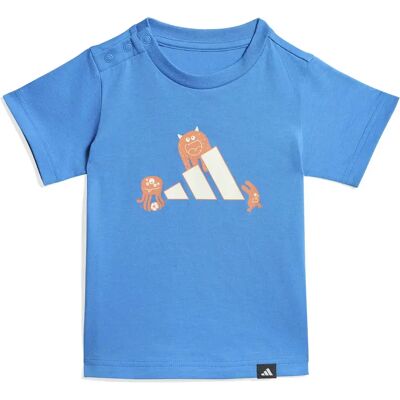 Baby T-shirt adidas Tiro NSTER Graphic Bleu 2/3 ans Baby T-shirt adidas Tiro NSTER Graphic Bleu 2/3 ans