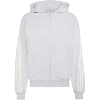 Capuchon met volledige rits adidas 3-Stripes Gris S Capuchon met volledige rits adidas 3-Stripes Gris S