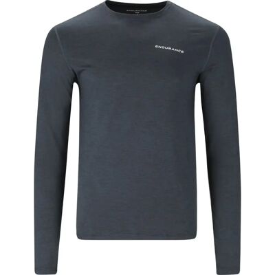 Langarm T-shirt Endurance Abdon Zwart M Langarm T-shirt Endurance Abdon Zwart M