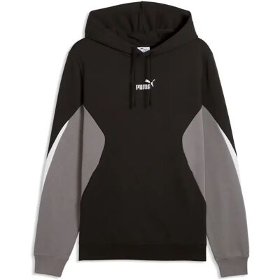 Geribde capuchon sweatshirt met koord Puma Noir XL Geribde capuchon sweatshirt met koord Puma Noir XL