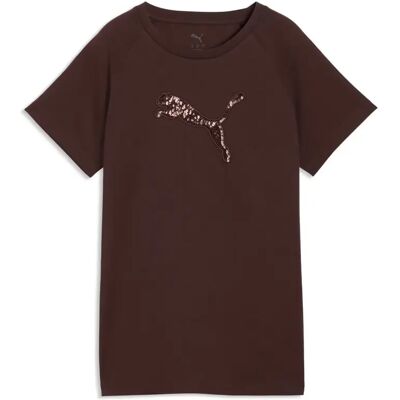 Geborduurd dames-T-shirt Puma Cat Graphic Marron XL Geborduurd dames-T-shirt Puma Cat Graphic Marron XL