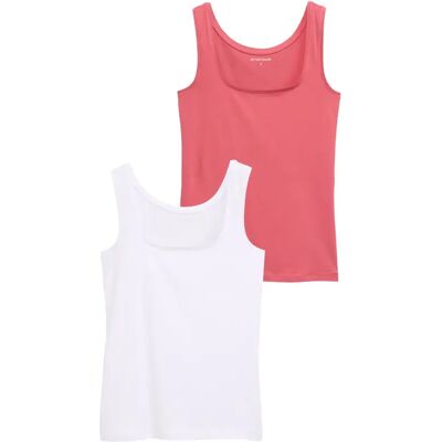 Verpakte tanktop voor dames Tom Tailor (x2) Rouge M Verpakte tanktop voor dames Tom Tailor (x2) Rouge M