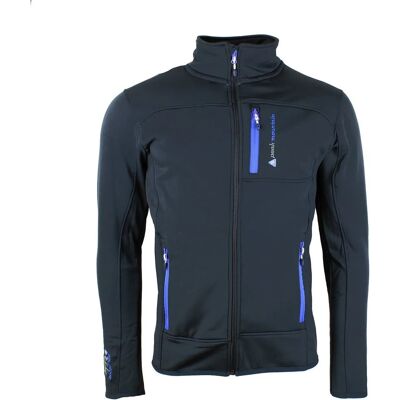 Shell fleecejack Peak Mountain Canton Zwart 2XL Shell fleecejack Peak Mountain Canton Zwart 2XL