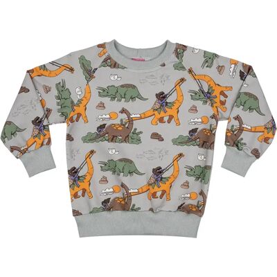 Junior Sweatshirt Raspberry Republic Dino Riders Gris 8/9 ans Junior Sweatshirt Raspberry Republic Dino Riders Gris 8/9 ans