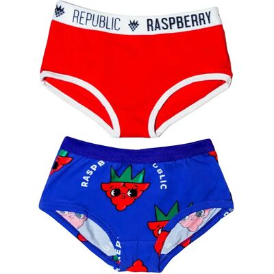 Meisjesslip Raspberry Republic (x2) Rouge 58/61 Meisjesslip Raspberry Republic (x2) Rouge 58/61