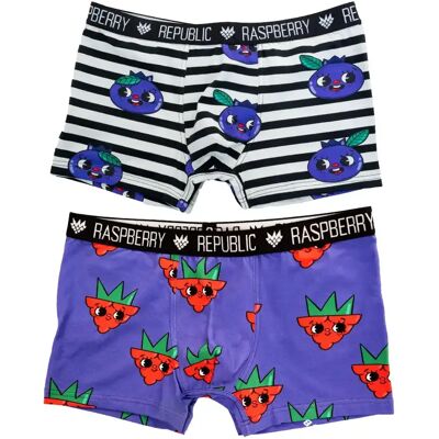 Kinderboxershorts Raspberry Republic (x2) Multicolore 52/55 Kinderboxershorts Raspberry Republic (x2) Multicolore 52/55