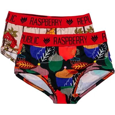 Meisjesslip Raspberry Republic (x2) Rouge 58/61 Meisjesslip Raspberry Republic (x2) Rouge 58/61