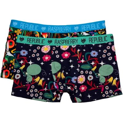 Kinderboxershorts Raspberry Republic (x2) Multicolore 52/55 Kinderboxershorts Raspberry Republic (x2) Multicolore 52/55