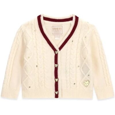Trui voor babymeisjes Guess A6BR01-Z1312 Blanc 18 maanden Trui voor babymeisjes Guess A6BR01-Z1312 Blanc 18 maanden