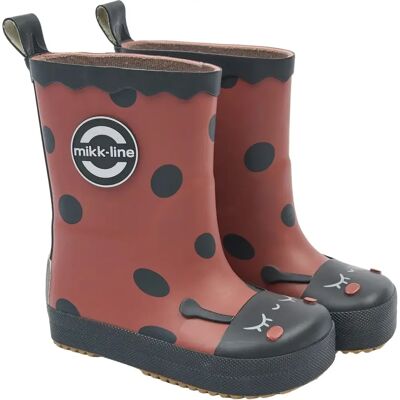 Baby laarzen Mikk-Line Wellies Ladybug - Barefoot Rouge 27 Baby laarzen Mikk-Line Wellies Ladybug - Barefoot Rouge 27