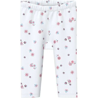 Elastische geribbelde legging voor baby’s s.Oliver Blanc 9 maanden Elastische geribbelde legging voor baby’s s.Oliver Blanc 9 maanden