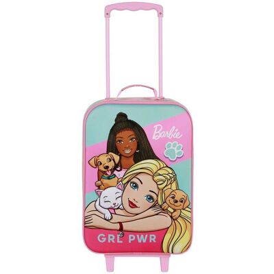 Meisjestrolley Karactermania Barbie Pets 3D Roos 52 cm Meisjestrolley Karactermania Barbie Pets 3D Roos 52 cm