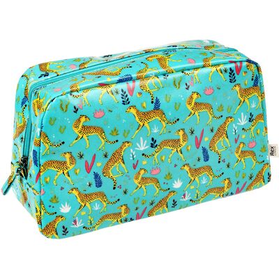 Toilettas Rex London Cheetah Blauw 10x30x18 cm Toilettas Rex London Cheetah Blauw 10x30x18 cm