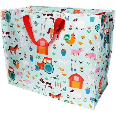 Opbergzak voor kinderen Rex London Cour de Ferme Blauw 28x58x48 cm Opbergzak voor kinderen Rex London Cour de Ferme Blauw 28x58x48 cm
