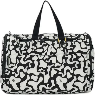 Opvouwbare Duffle Tas Mandarina Duck Revival Moire Noir 25x40x20 cm Opvouwbare Duffle Tas Mandarina Duck Revival Moire Noir 25x40x20 cm