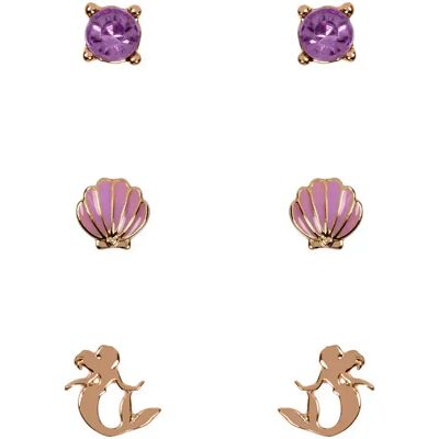 Oorbellen Peers Hardy The Little Mermaid (x3) Violet TU Oorbellen Peers Hardy The Little Mermaid (x3) Violet TU