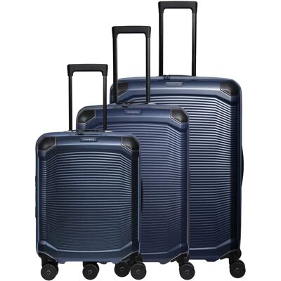 Set van 3 koffers travelite Millennium Troley L/M ext./S Bleu TU Set van 3 koffers travelite Millennium Troley L/M ext./S Bleu TU