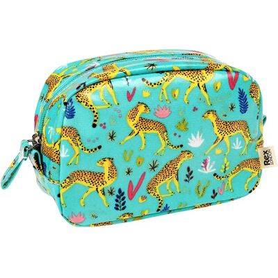 Toilettas Rex London Cheetah Blauw 8x16x2 cm Toilettas Rex London Cheetah Blauw 8x16x2 cm