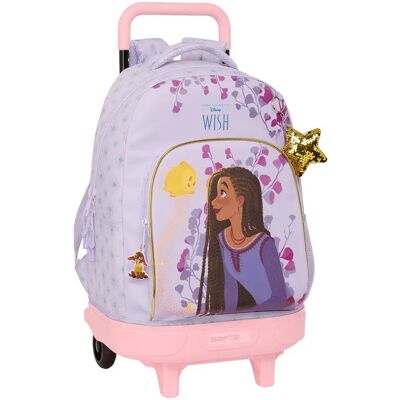 Compacte trolleytas voor meisjes Safta Disney Wish Paars 33x22x45 cm Compacte trolleytas voor meisjes Safta Disney Wish Paars 33x22x45 cm