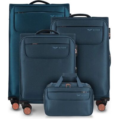 Reistas met 3 koffers Wings Tern Bleu TU Reistas met 3 koffers Wings Tern Bleu TU