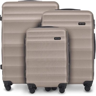 Koffer Wings Vulture ABS+ (x3) Beige TU Koffer Wings Vulture ABS+ (x3) Beige TU