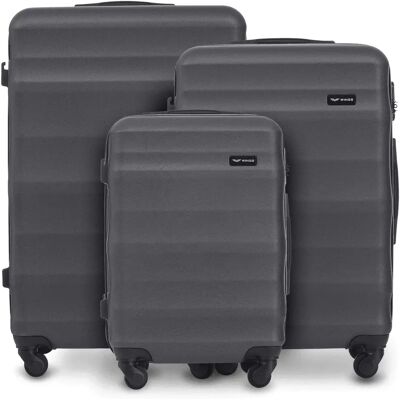Koffer Wings Vulture ABS+ (x3) Gris TU Koffer Wings Vulture ABS+ (x3) Gris TU
