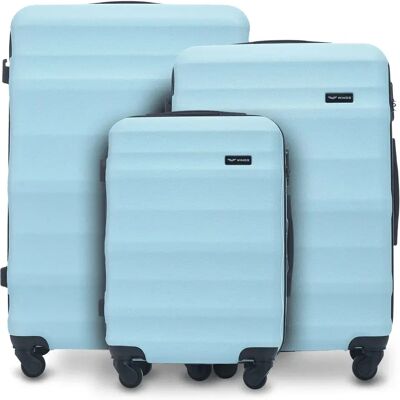 Koffer Wings Vulture ABS+ (x3) Bleu TU Koffer Wings Vulture ABS+ (x3) Bleu TU