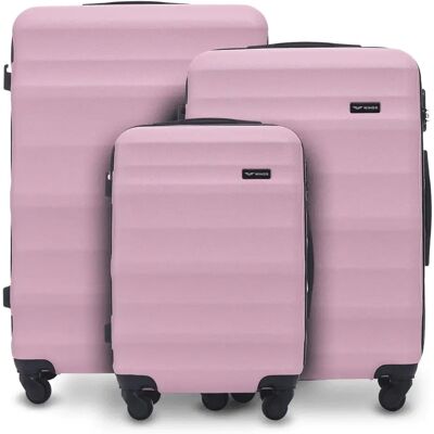 Koffer Wings Vulture ABS+ (x3) Rose TU Koffer Wings Vulture ABS+ (x3) Rose TU