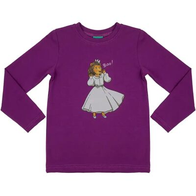 Meisjes-T-shirt met lange mouwen Raspberry Republic Queen of Lions Violet 64/67 Meisjes-T-shirt met lange mouwen Raspberry Republic Queen of Lions Violet 64/67