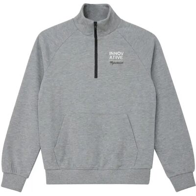 Sweatshirt met camionneursluiting en bedrukt detail kind s.Oliver Gris 9/10 jaar Sweatshirt met camionneursluiting en bedrukt detail kind s.Oliver Gris 9/10 jaar