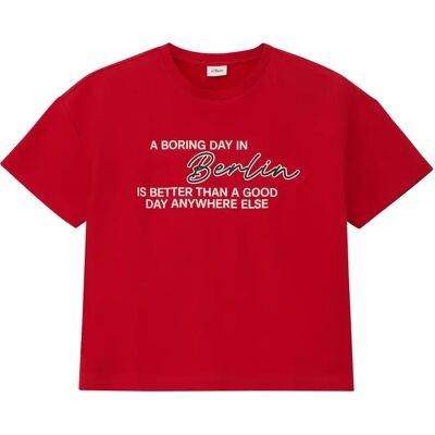 T-shirt met vierkante snit met meisjesprint s.Oliver Rouge 9/10 jaar T-shirt met vierkante snit met meisjesprint s.Oliver Rouge 9/10 jaar