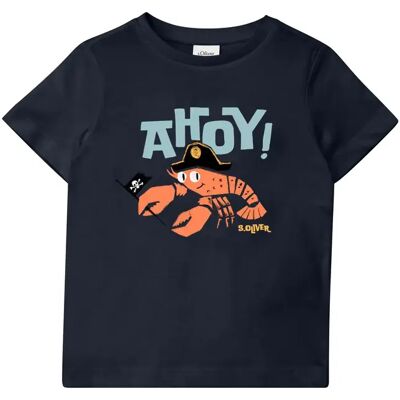 T-shirt recht model met Foam bedrukking kind s.Oliver Bleu 2/3 jaar T-shirt recht model met Foam bedrukking kind s.Oliver Bleu 2/3 jaar