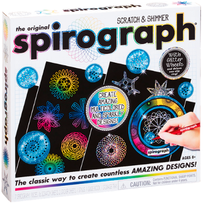 Spirograph De originele kras & glinstertekenset - 28 stuks Spirograph De originele kras & glinstertekenset - 28 stuks