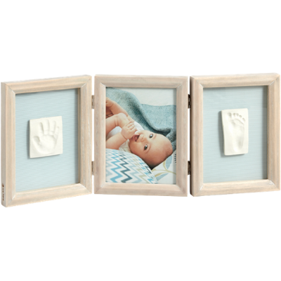 Baby Art My Baby Touch Double Stormy Frame & Print Baby Art My Baby Touch Double Stormy Frame & Print