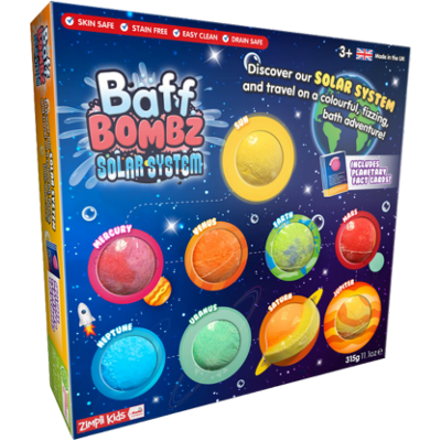 Zimpli Kids 9 x Zonnestelsel badbommen cadeau-sets - Badbommen cadeau set Zimpli Kids 9 x Zonnestelsel badbommen cadeau-sets - Badbommen cadeau set
