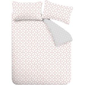 Catherine Lansfield Roze Geo Trellis Omkeerbaar Beddengoed Catherine Lansfield Roze Geo Trellis Omkeerbaar Beddengoed