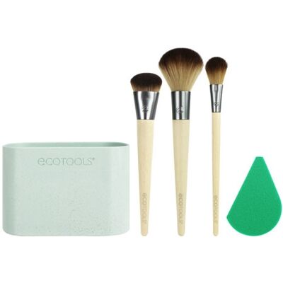EcoTools Bamboe Make-up Kwasten Set - Foundation, Poeder & Blush EcoTools Bamboe Make-up Kwasten Set - Foundation, Poeder & Blush