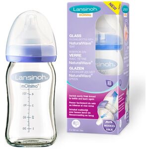 Lansinoh Brede Hals Fles Glas Maat M 160ml Lansinoh Brede Hals Fles Glas Maat M 160ml