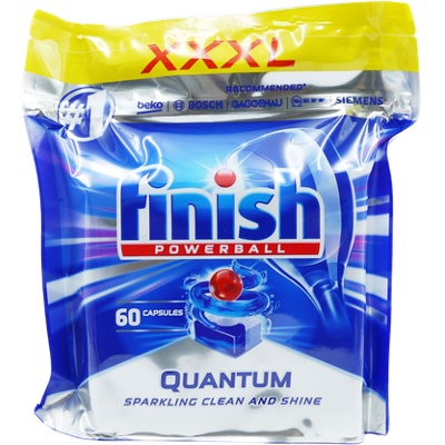 Finish Powerball Quantum Dishwasher Tablets - 60 stuks Finish Powerball Quantum Dishwasher Tablets - 60 stuks