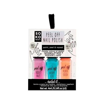 SOKO Peel Off nagellak - 3 kleuren SOKO Peel Off nagellak - 3 kleuren