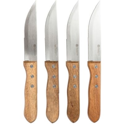 Bercato 23,5 cm Rustiek Grillmessenset/4 Bercato 23,5 cm Rustiek Grillmessenset/4