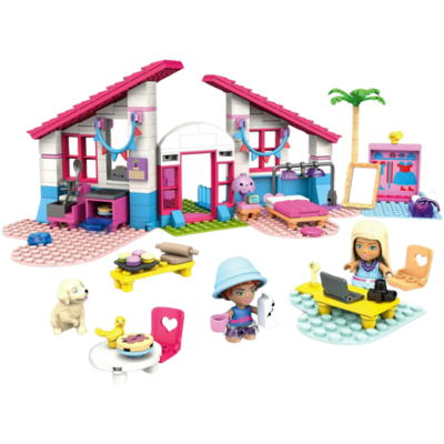 Mattel MEGA Construx Barbie Malibu Huis - 303 stuks Mattel MEGA Construx Barbie Malibu Huis - 303 stuks