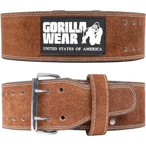 Gorilla Wear Gear Powerliftingriem - Leer, 10cm Breed, Stevig Gorilla Wear Gear Powerliftingriem - Leer, 10cm Breed, Stevig