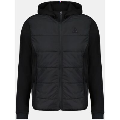 Hooded jacket Le Coq Sportif Essential Hybride N°1 Zwart 2XL Male Hooded jacket Le Coq Sportif Essential Hybride N°1 Zwart 2XL Male
