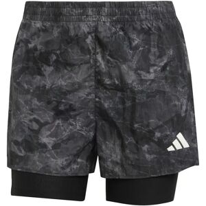 Dames 2-in-1 shorts adidas Own the Run Spray Dye Gris M Female Dames 2-in-1 shorts adidas Own the Run Spray Dye Gris M Female