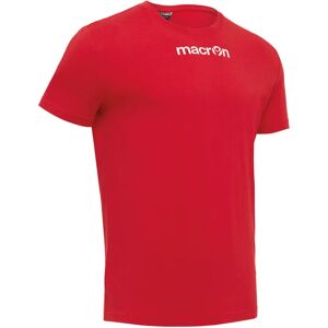 Macron MP 151 Rood Katoenen T-Shirt - T-Shirt Macron MP 151 Rood Katoenen T-Shirt - T-Shirt