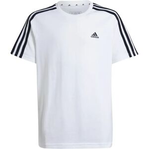 adidas - Essentials 3-Stripes Boyfriend T-Shirt - Wit - Loose adidas - Essentials 3-Stripes Boyfriend T-Shirt - Wit - Loose